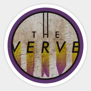 THE VERVE - VINTAGE YELLOW CIRCLE Sticker